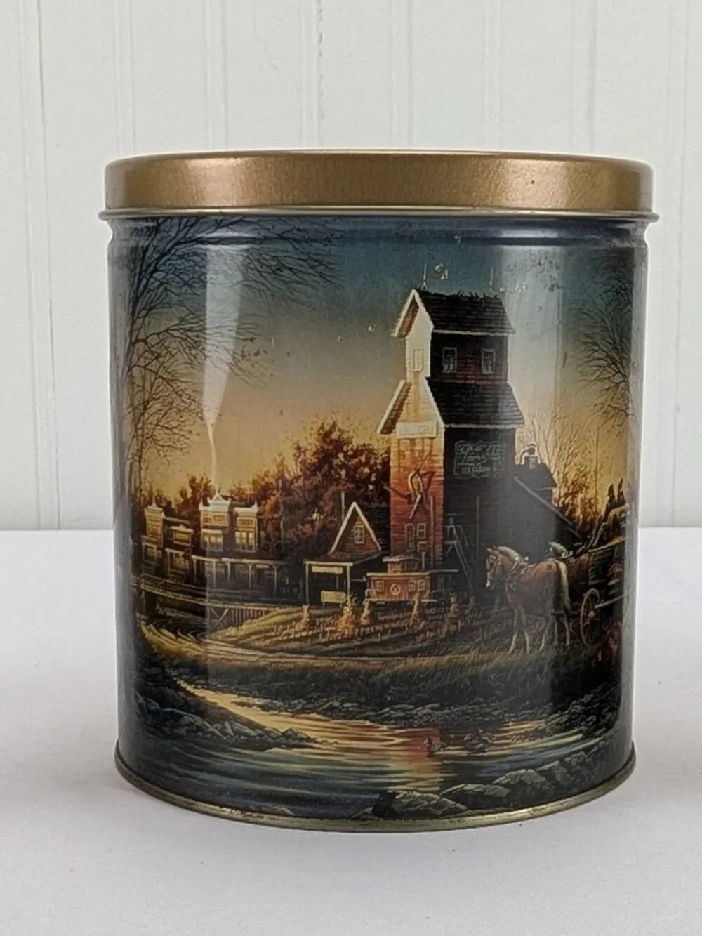Vintage Terry Redlin Metal Tins Lot of 3 Sea to Shining Sea Autumn Evening Farm